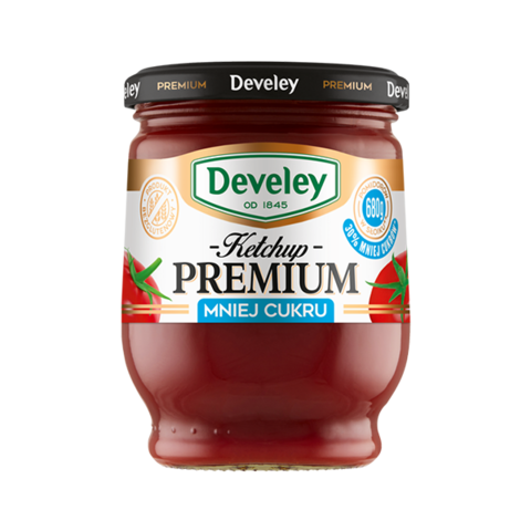 Develey Ketchup Premium Mniej Cukrów*